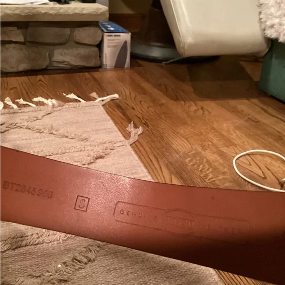 Fossil Logo Patchwork Unique Leather Belt SZ.S - Picture 11 of 16